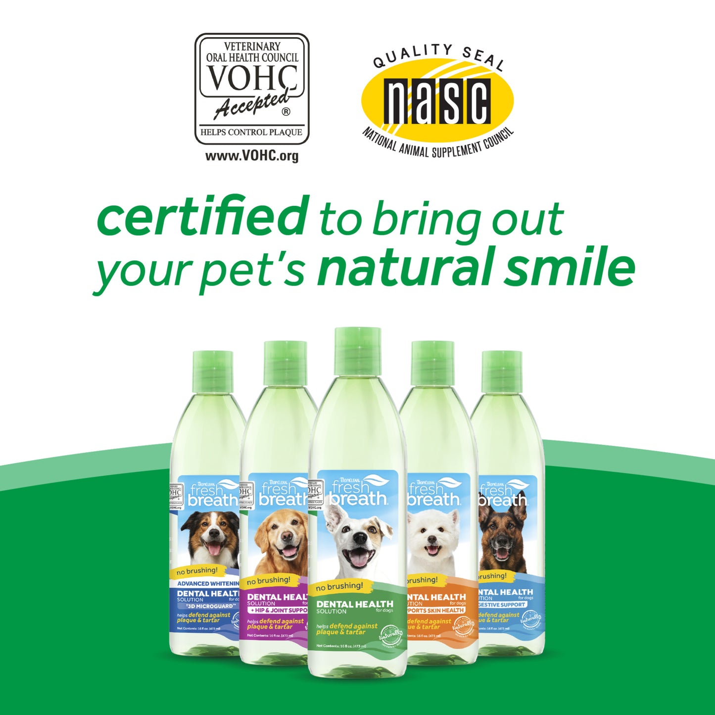 Tropiclean Fresh Breath Water Additive for Dogs - Hip & Joint - 473 ml - Heads Up For Tails