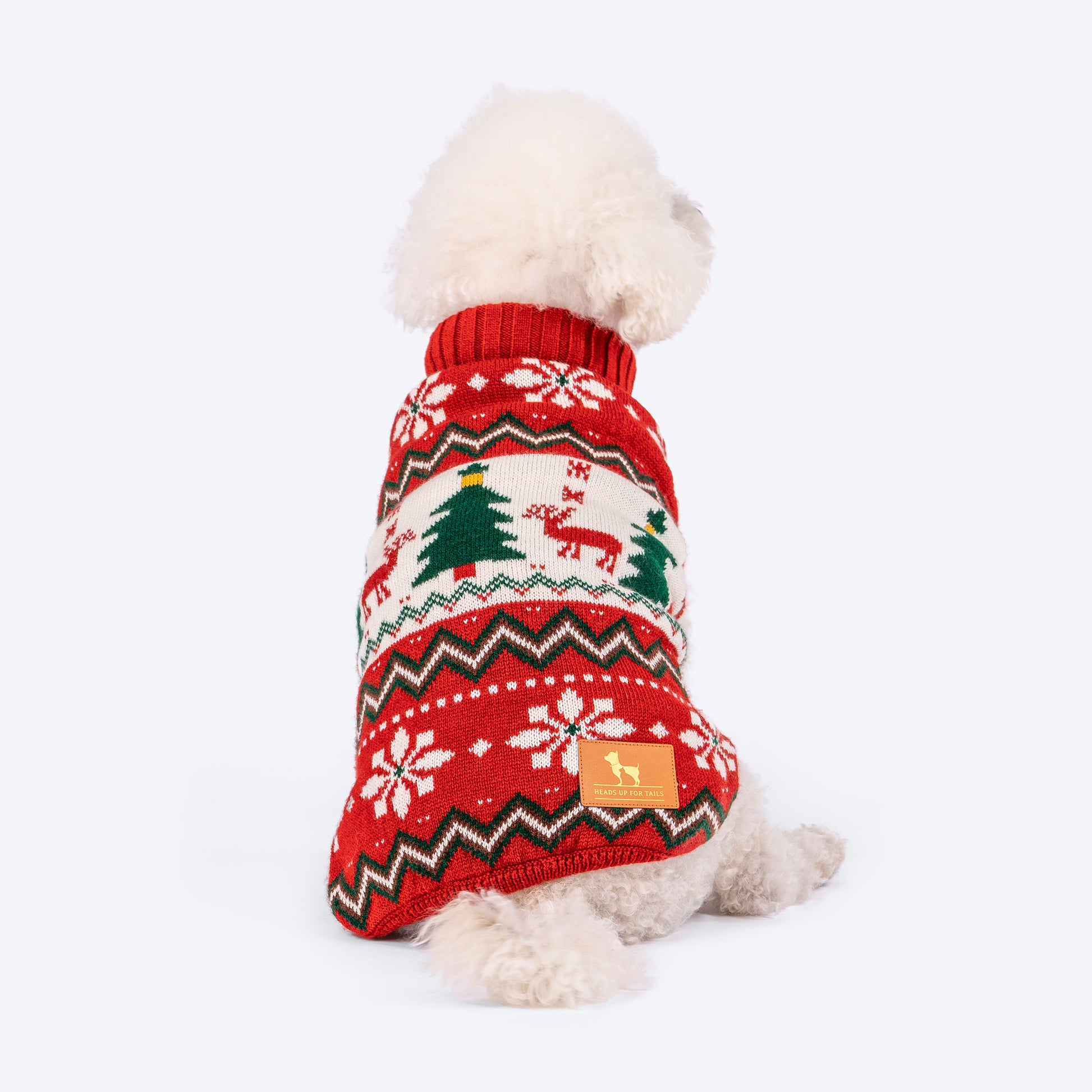 HUFT Jolly Jumper Sweater For Dog - Red - Heads Up For Tails