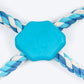 Dash Dog Duo Looparoo Rope Toy For Dog - White & Turquoise