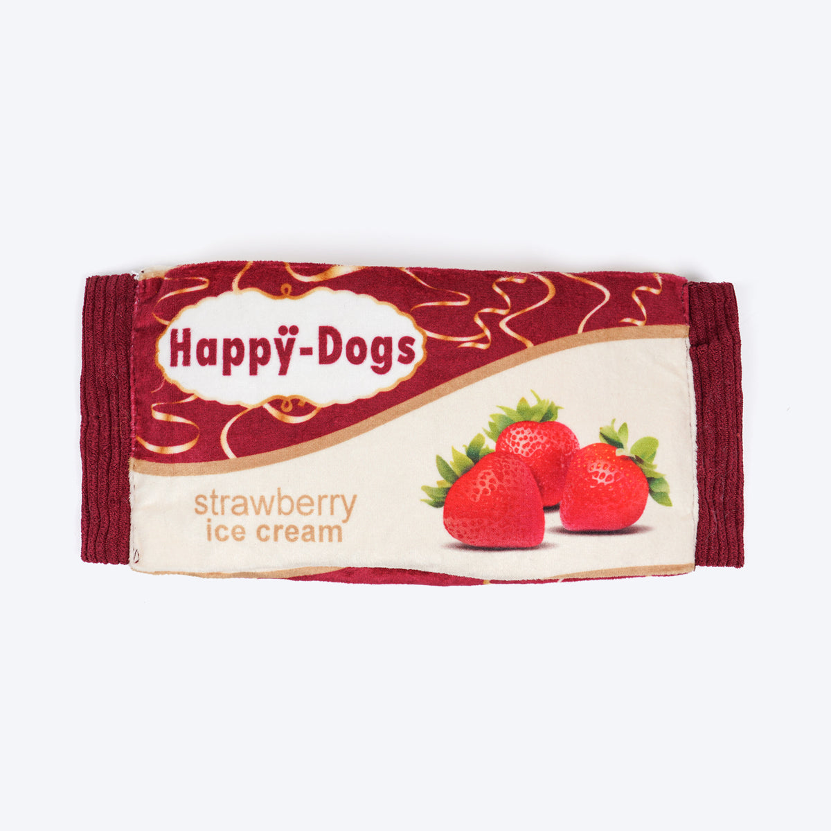 HUFT Berrylicious Crinkly Toy For Dog - Brown, With Squeaker