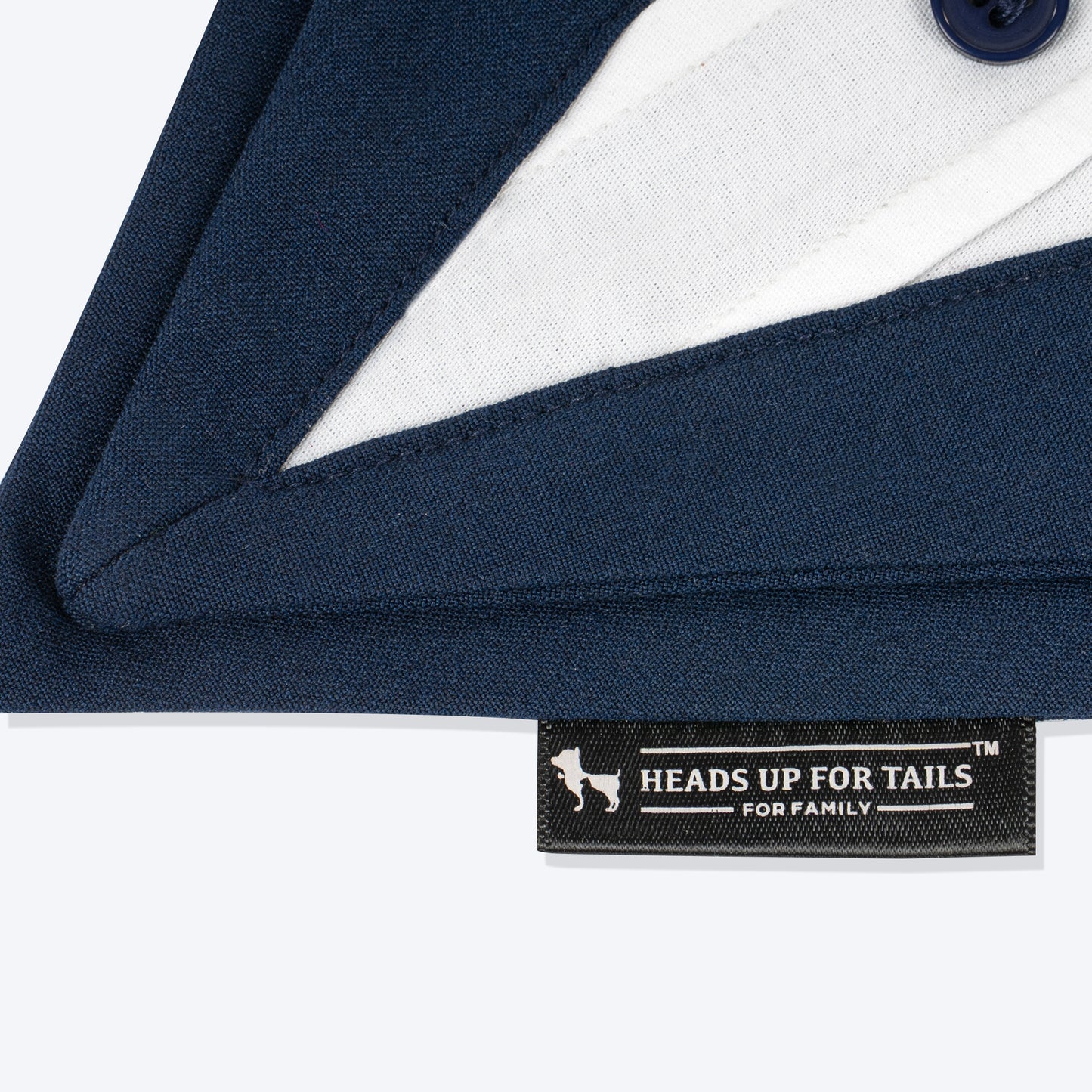 HUFT Mr Pawsh Tuxedo Bandana For Dog - Blue - Heads Up For Tails