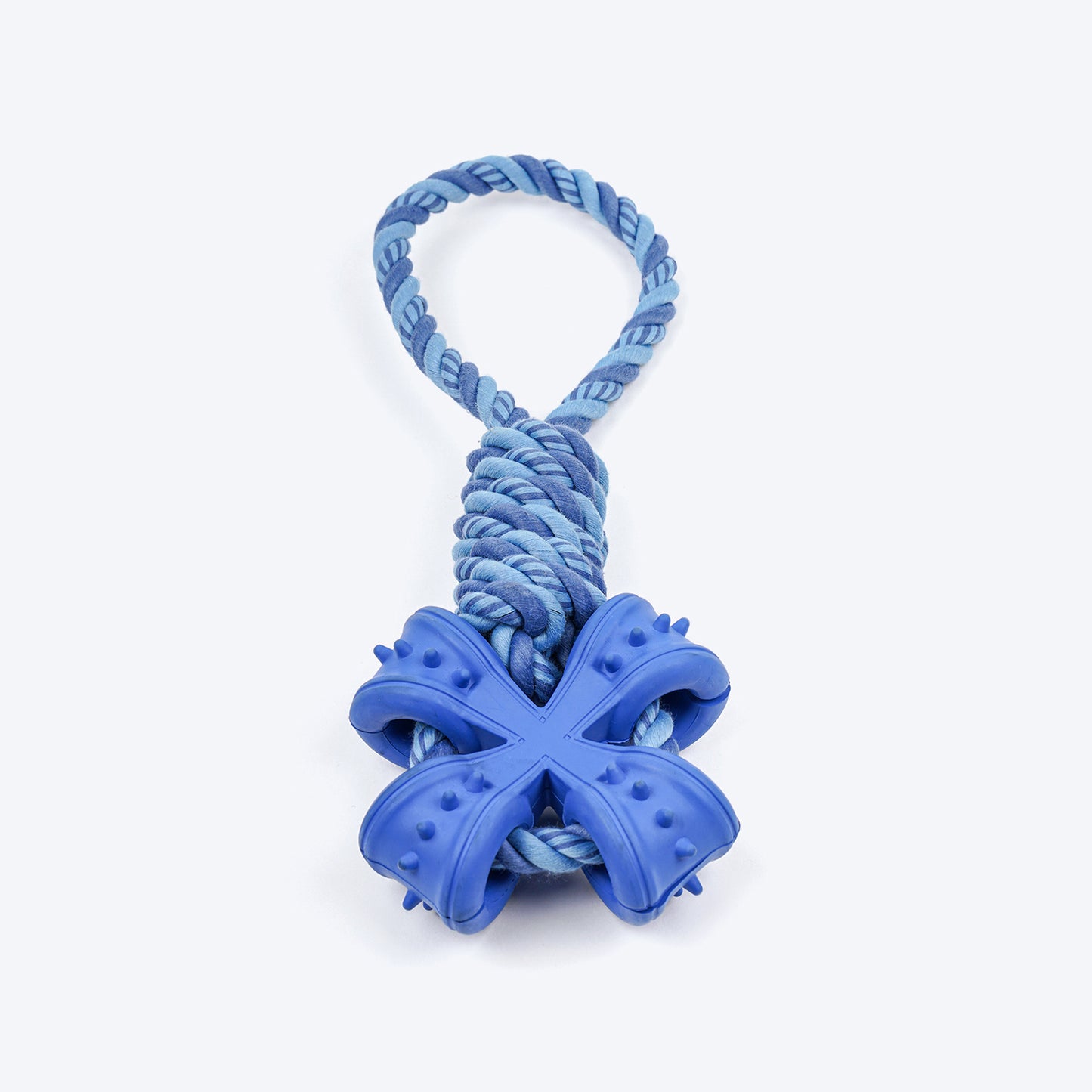 Dash Dog Power Tugger Rope Toy For Dog - Navy Blue & Turquoise_04