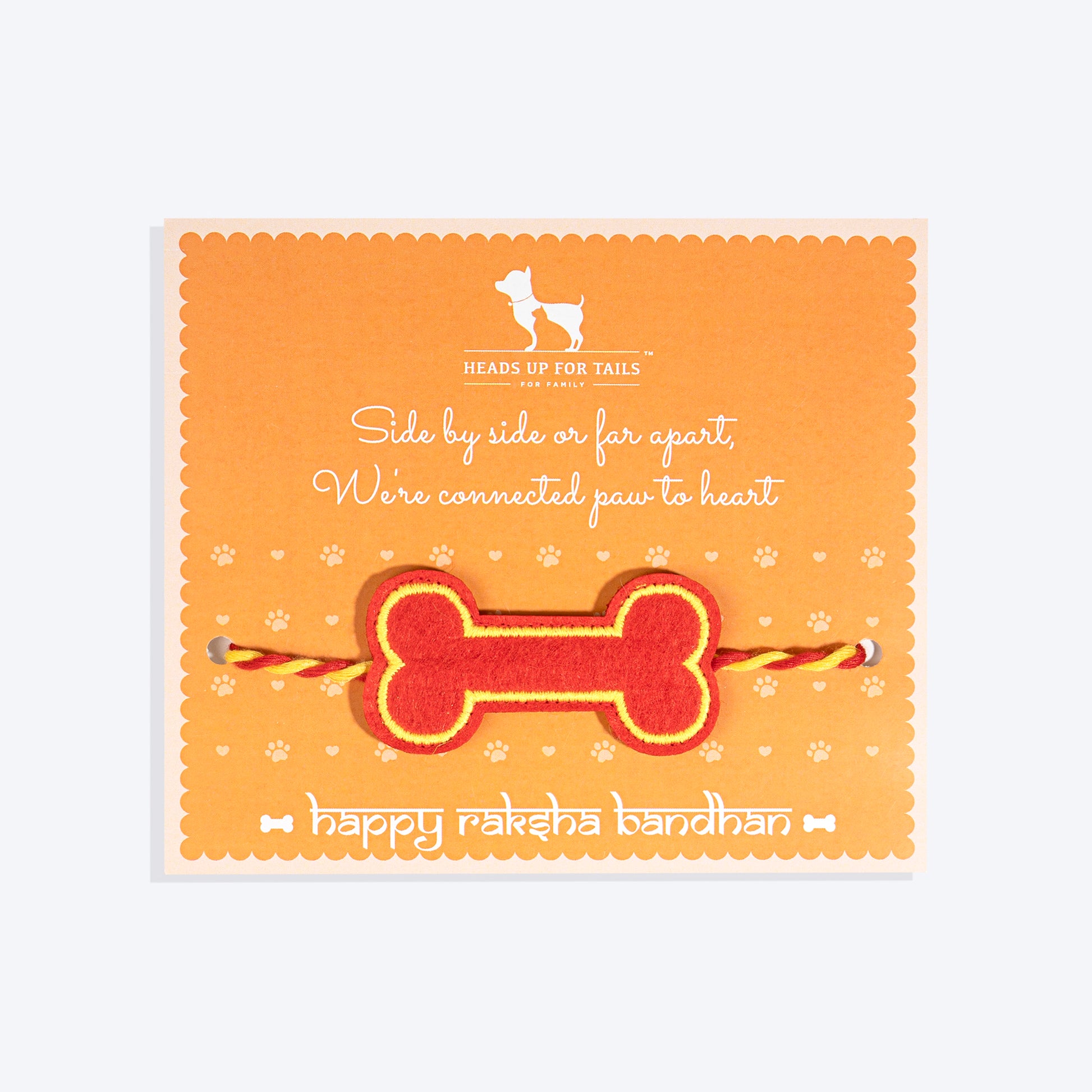 HUFT Furever Love Rakhi For Dog & Cat - Red - Heads Up For Tails
