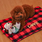 HUFT Beary Merry Plush Toy For Dog - White & Green