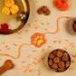 HUFT Paws Of Love Rakhi For Dog & Cat - Orange - Heads Up For Tails