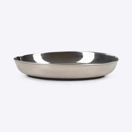 HUFT Meowlicious Classic Steel Bowl For Cat - Heads Up For Tails