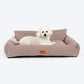 HUFT Cookie Houndstooth Lounger Bed For Dog - Brown - Heads Up For Tails