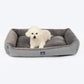 HUFT Furry Paradise Lounger Bed For Dog - Dark Grey - Heads Up For Tails