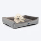 HUFT Furry Paradise Lounger Bed For Dog - Dark Grey - Heads Up For Tails