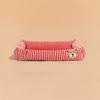 HUFT Bear Stripes Lounger Bed For Dog - Red & Ivory - Heads Up For Tails