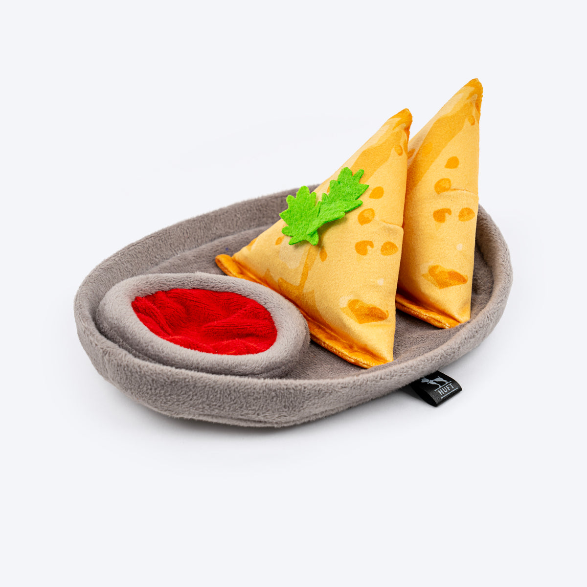 HUFT Samosa Pawrty Crinkly Dog Toy - Multicolor - Heads Up For Tails