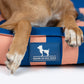 HUFT Happy Stripes Lounger Bed For Dog - Navy & Peach - Heads Up For Tails
