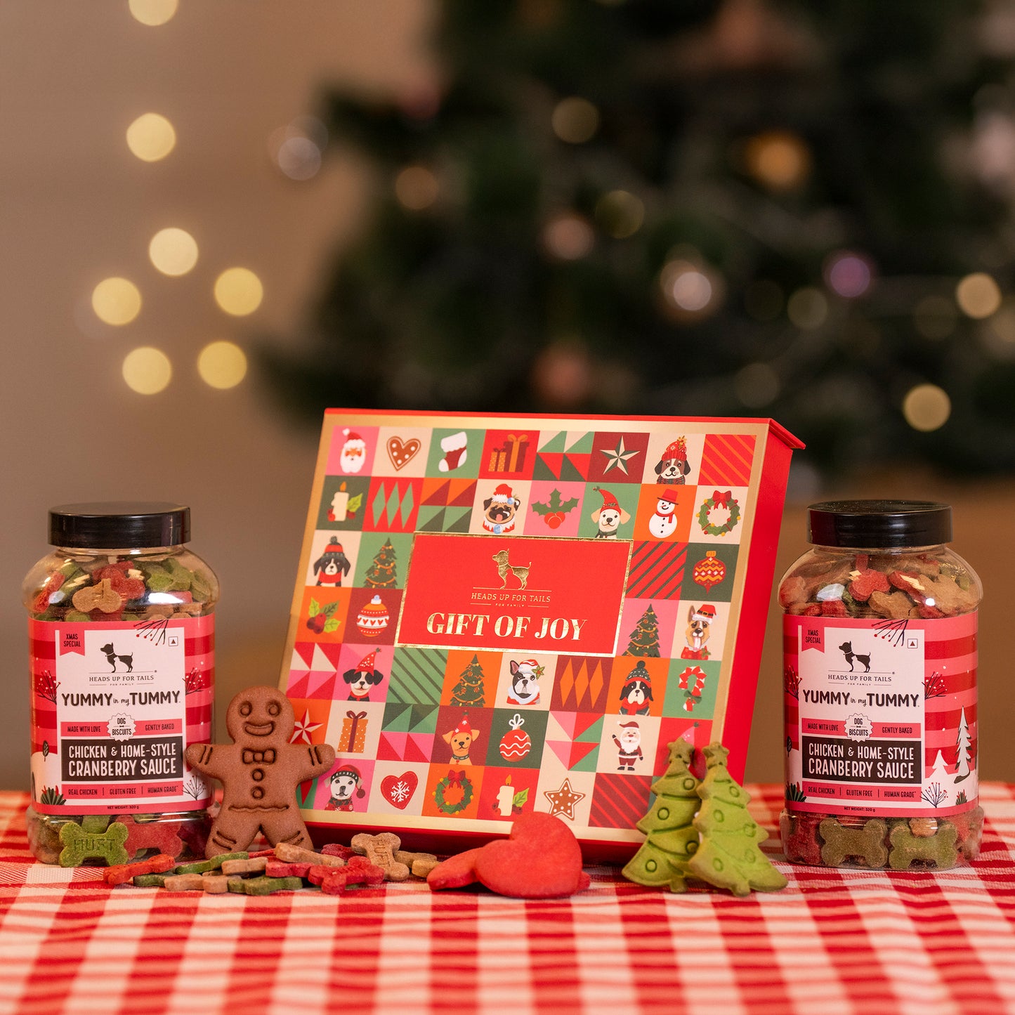 HUFT YIMT Chicken & Home Style Cranberry Sauce Biscuits For Dog - 320 gm