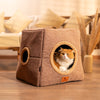 HUFT Furbulous Tent Bed For Cat - Brown & Beige - Heads Up For Tails
