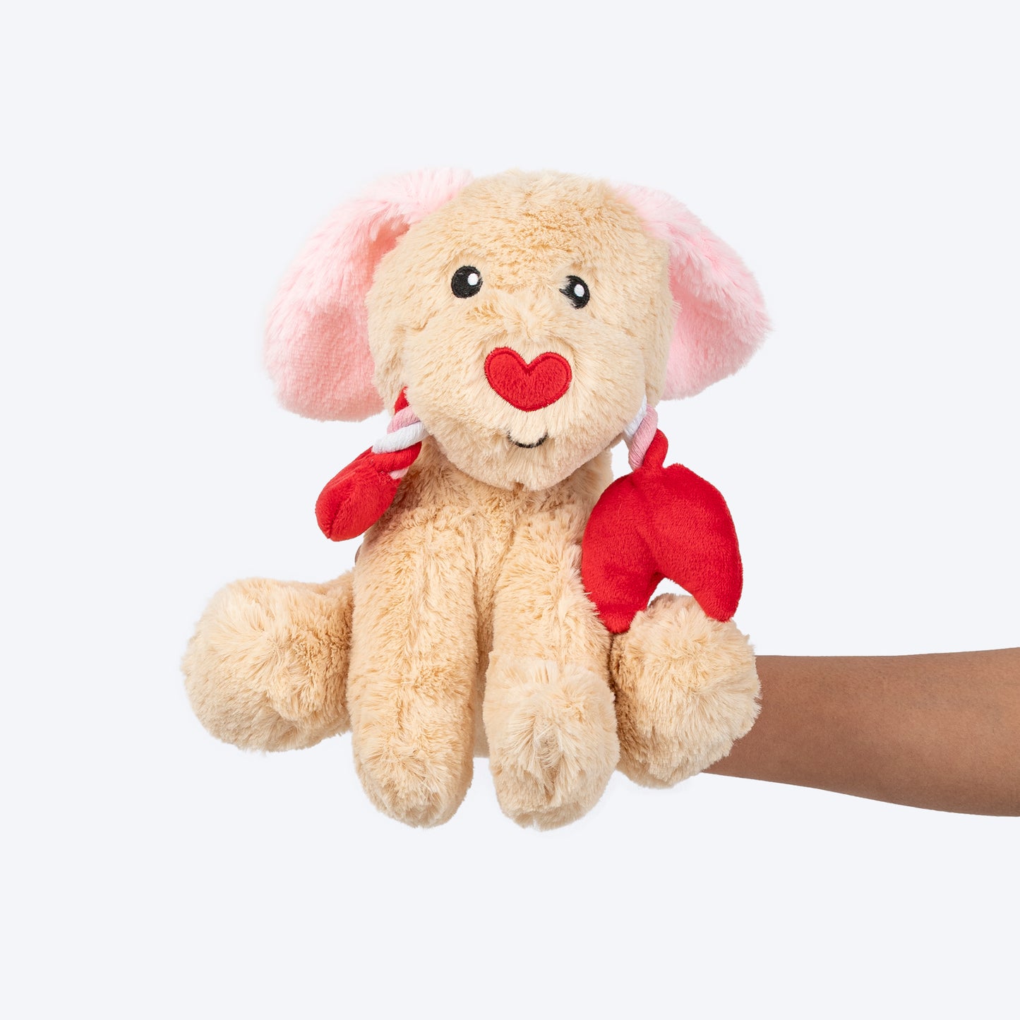 HUFT Cupid's Doggo Squeaky Plush Toy For Dog - Beige
