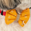 HUFT Shahi Utsav Bow Tie For Dog - Yellow