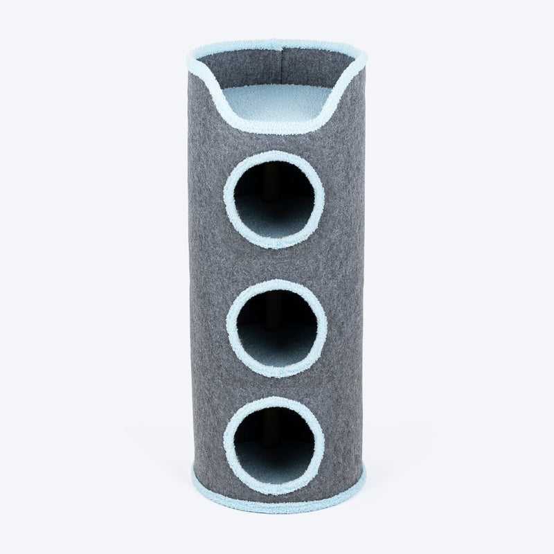 HUFT Meow Mansion Cat Tower For Cats - Grey - Heads Up For Tails