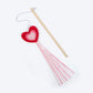 HUFT Love Heart Teaser Wand Toy For Cat - Multicolor - Heads Up For Tails