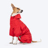 HUFT Puddle Jumper Full Coverage Raincoat For Dog - Red - Heads Up For Tails