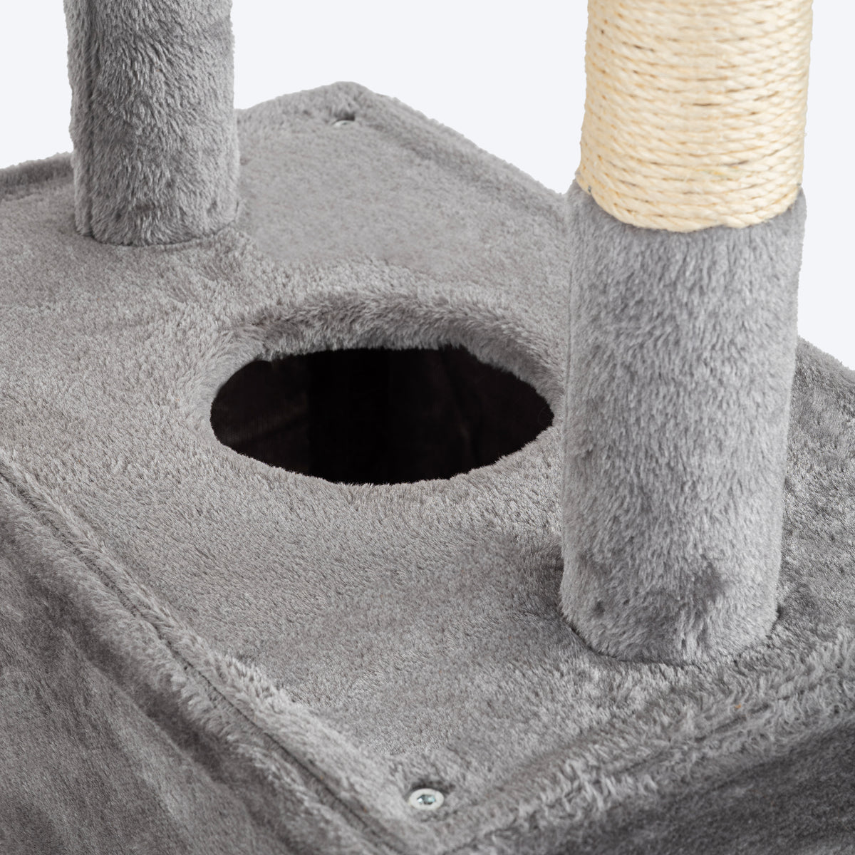 HUFT Pawfect Peak Multipurpose Cat Tree - Grey - Heads Up For Tails