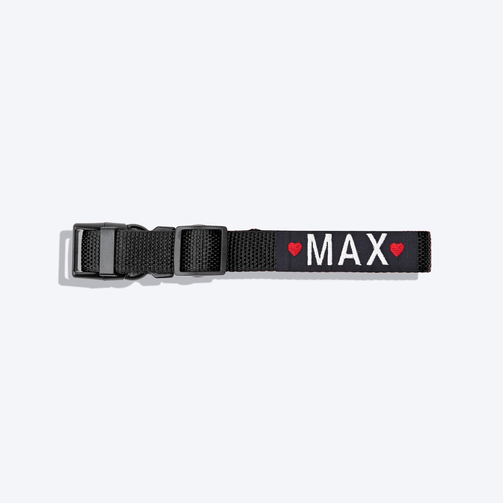 HUFT Personalised Basics Dog Collar - Classic Black - Heads Up For Tails
