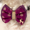 HUFT Shahi Utsav Bow Tie For Dog - Purple