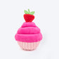 HUFT Cupcake Of Love Squeaky Plush Toy For Dog - Pink