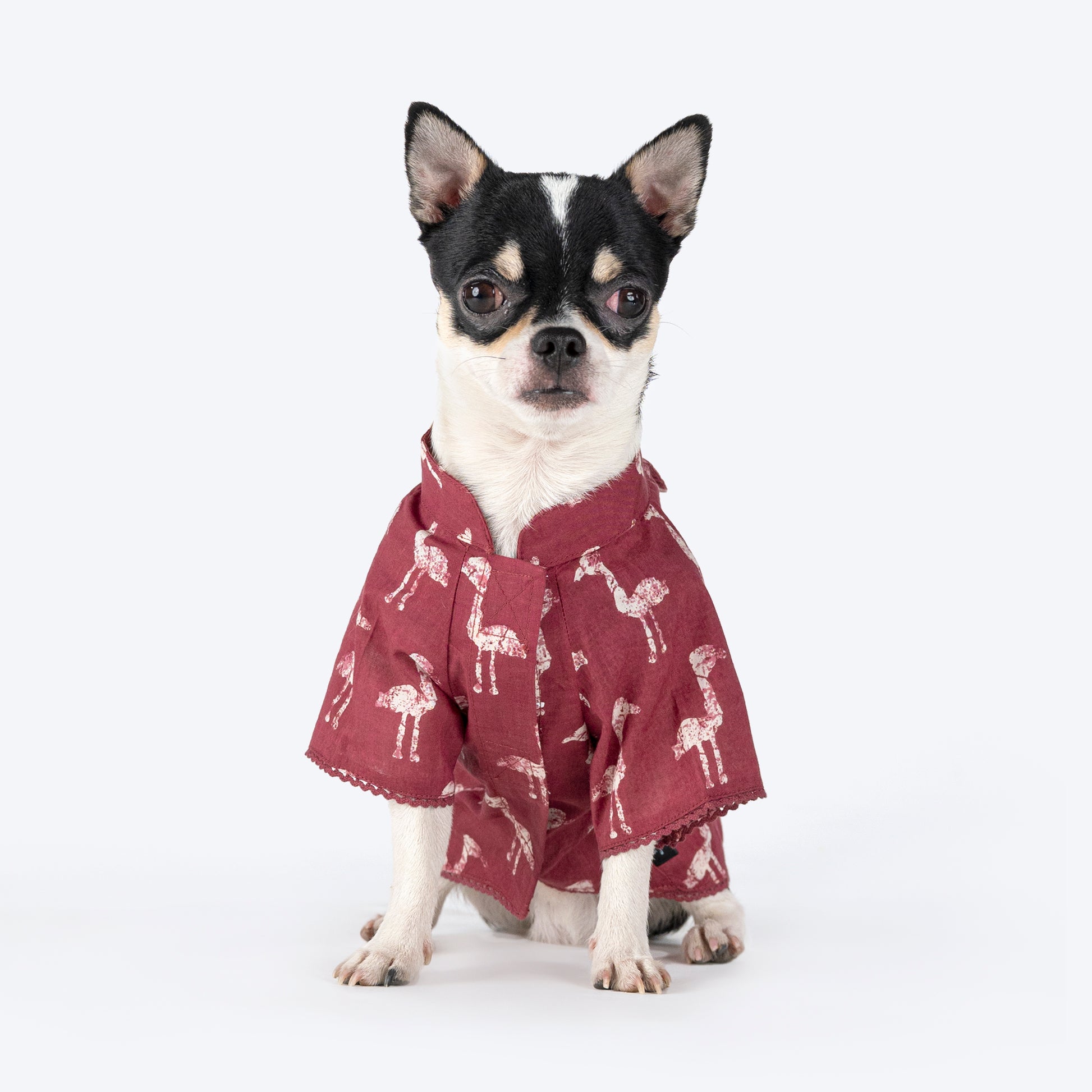 HUFT Printed Shirt For Dog - Red - Heads Up For Tails
