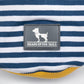 HUFT Dapper Doggo Striped T-Shirt For Dog - Navy Blue & White - Heads Up For Tails