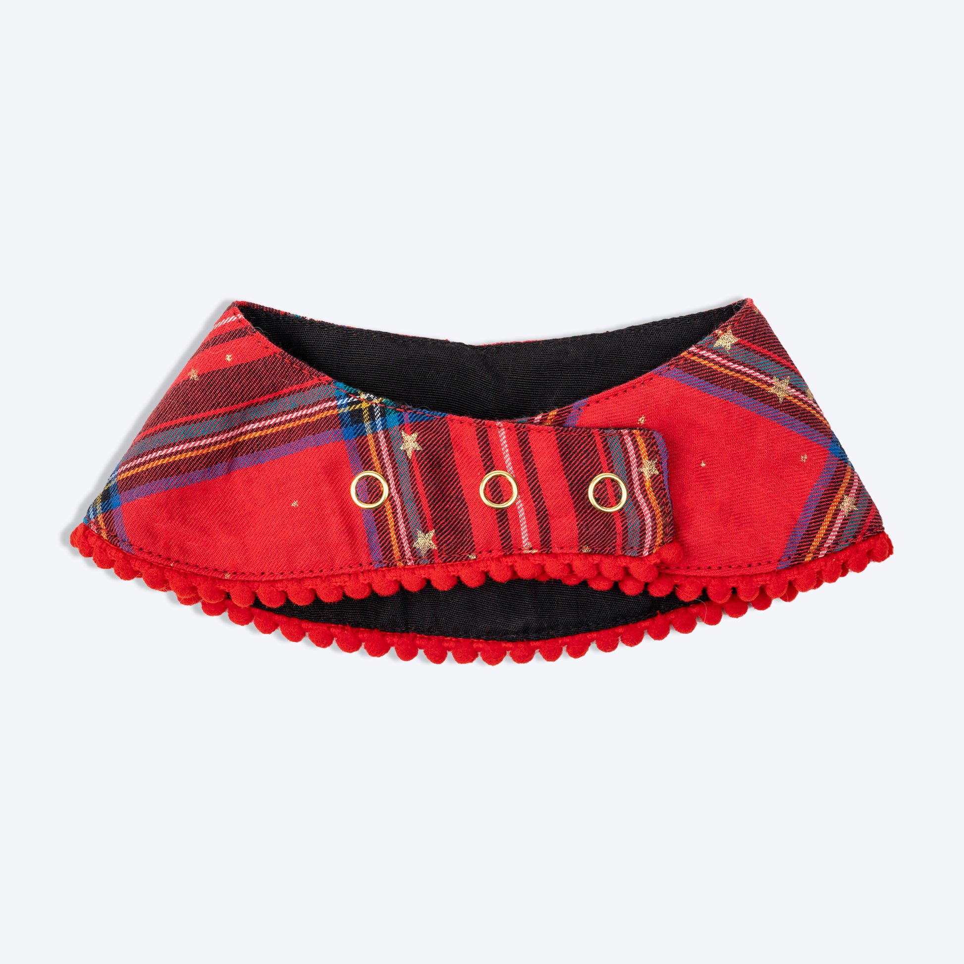 HUFT Starry Nights Festive Scarf For Cats & Puppies - Red & Blue - Heads Up For Tails