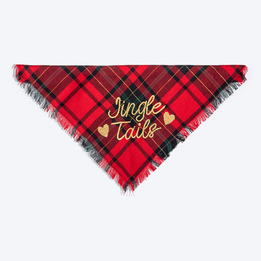 HUFT Christmas Jingle Tails Bandana For Dog & Cat - Heads Up For Tails