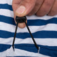 HUFT Best Dog Striped T-Shirt For Dog - Navy Blue & White - Heads Up For Tails