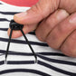 HUFT Cuddle Bug Striped T-Shirt For Dog - Black & White