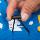 HUFT Doodle Days Printed T-Shirt For Small Dog - Blue - Heads Up For Tails