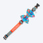 HUFT Personalised Summer Bloom Collar With Bow Tie For Dog - Blue - Heads Up For Tails