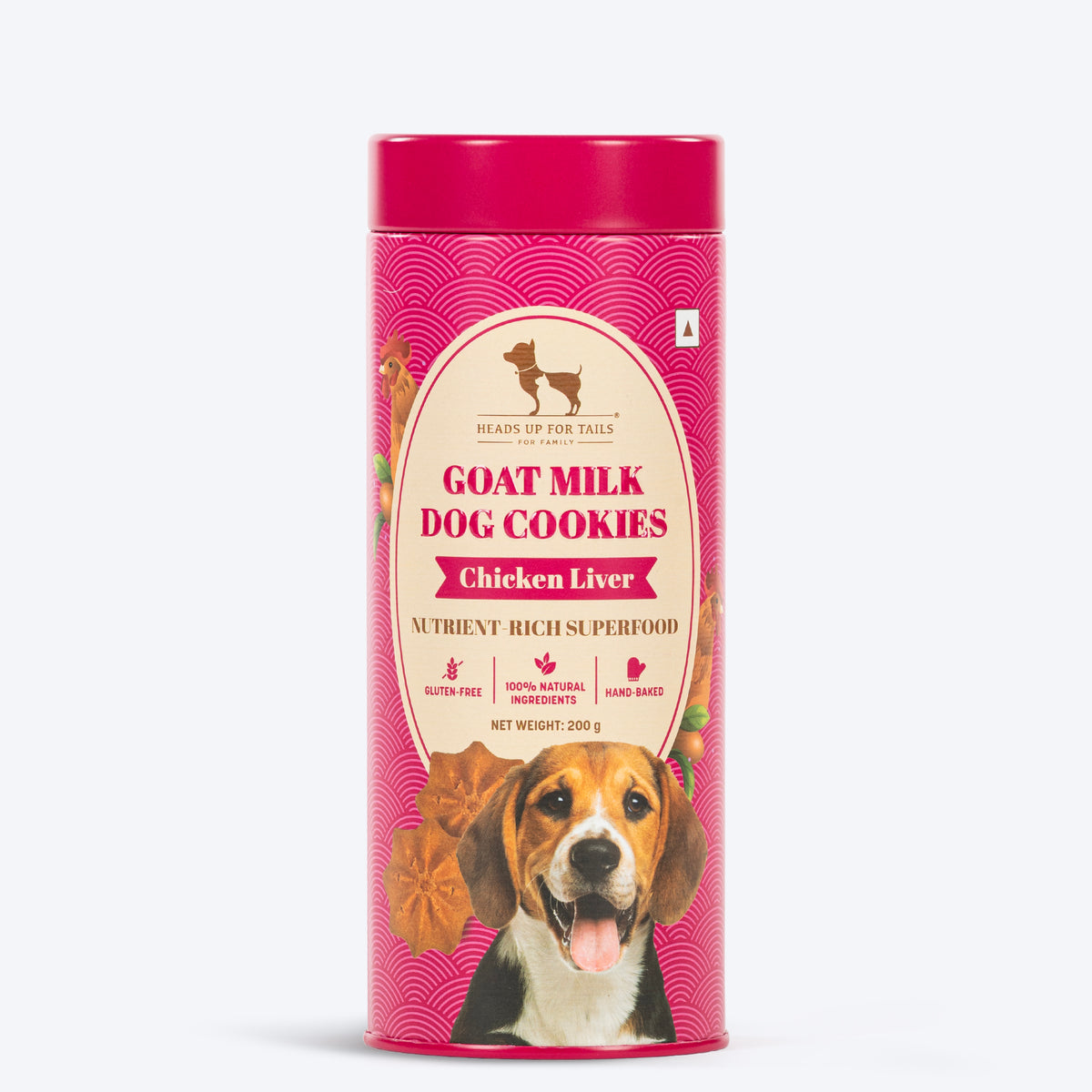 Huft Goat Milk Dog Cookies Chicken Liver & Grilled Chicken Combo - Heads Up For Tails
