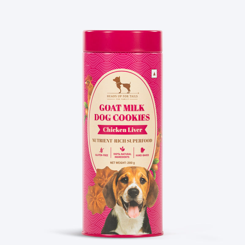 Huft Goat Milk Dog Cookies Chicken Liver & Grilled Chicken Combo - Heads Up For Tails