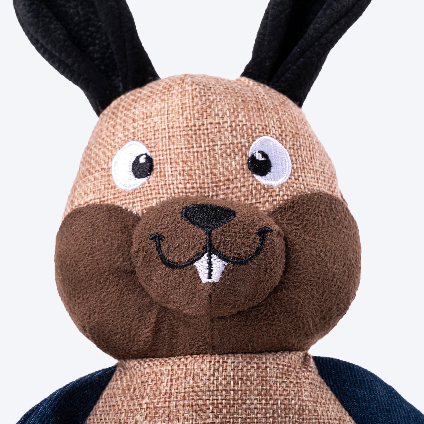 HUFT Rabbit Plush Toy For Dog - Brown - Heads Up For Tails