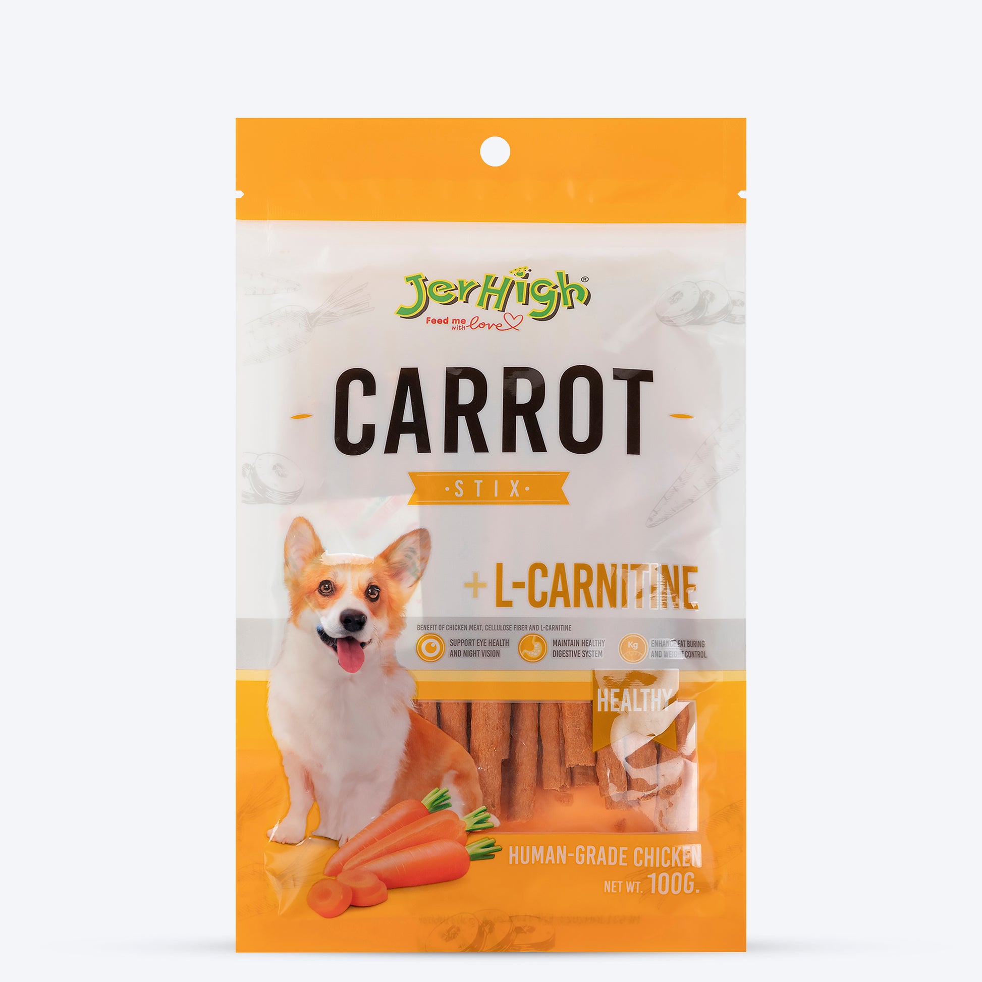 JerHigh Carrot Stix Dog Treats - 100 g_01