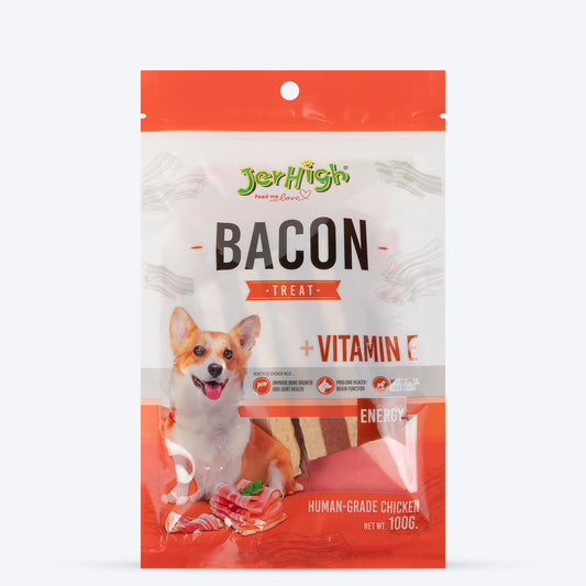 JerHigh Bacon Dog Treats - 100 g - Heads Up For Tails