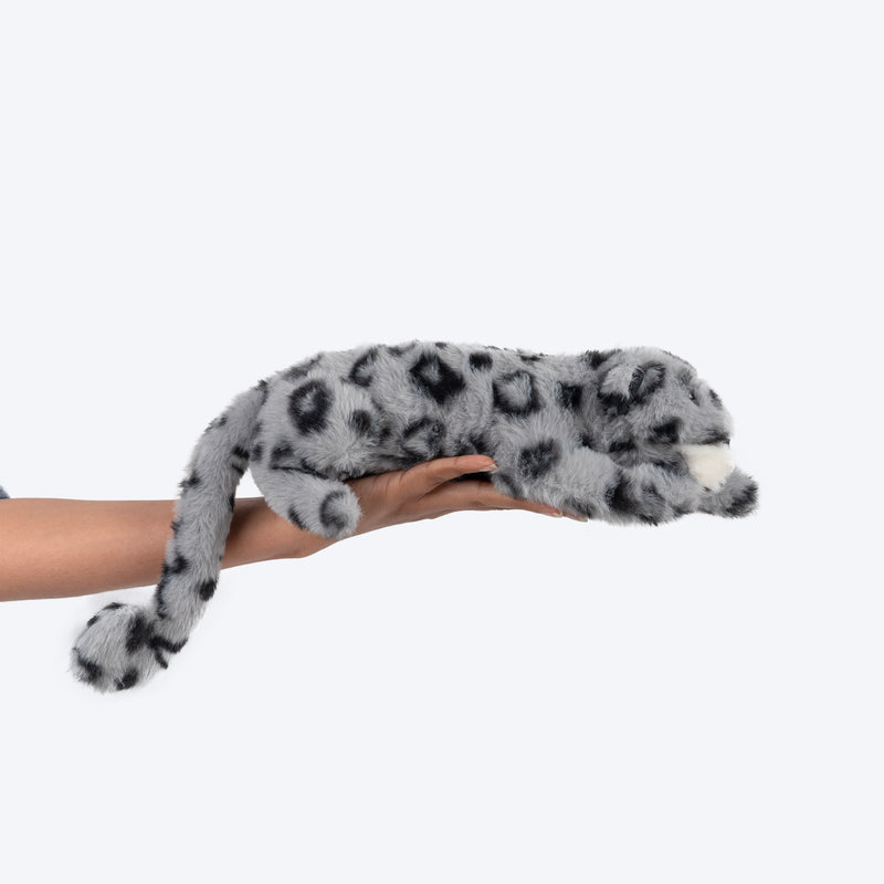 HUFT Wild Leo Squeaky Plush Toy For Dog - Grey - Heads Up For Tails