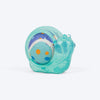 HUFT Rubber Snail With Tennis Ball Toy For Dog - Teal Blue - Heads Up For Tails