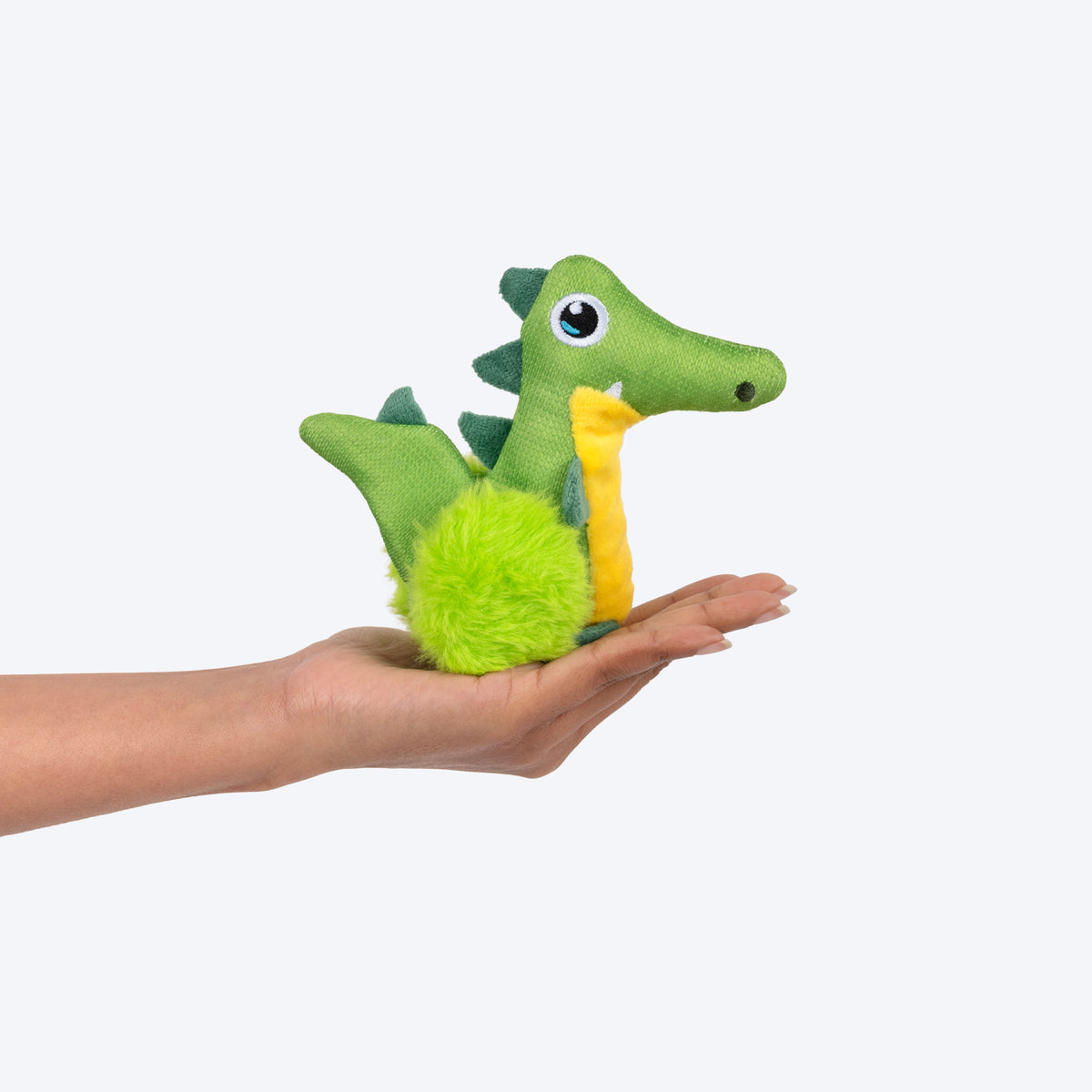 HUFT Ally The Gator Squeaky Plush Toy For Dog - Green - Heads Up For Tails