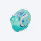 HUFT Rubber Snail With Tennis Ball Toy For Dog - Teal Blue - Heads Up For Tails