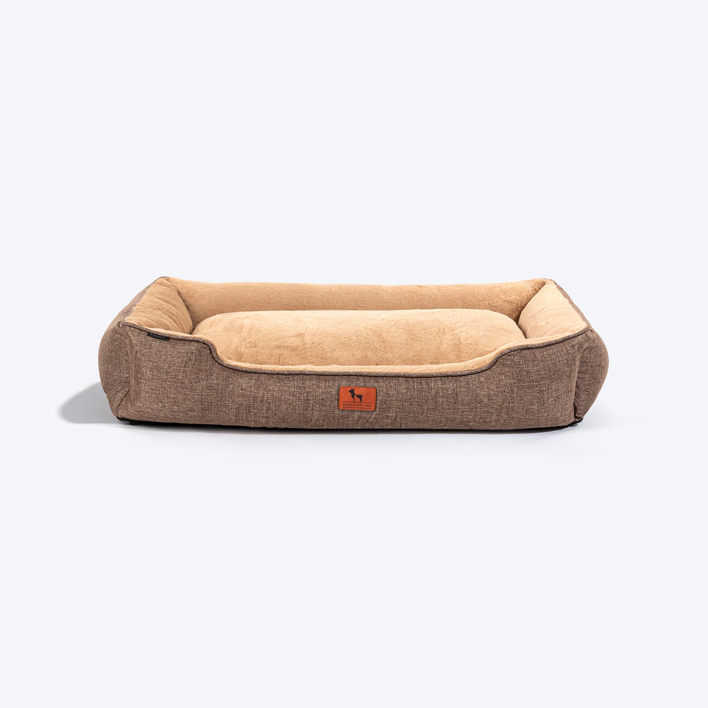 HUFT Furry Paradise Lounger Dog Bed - Brown