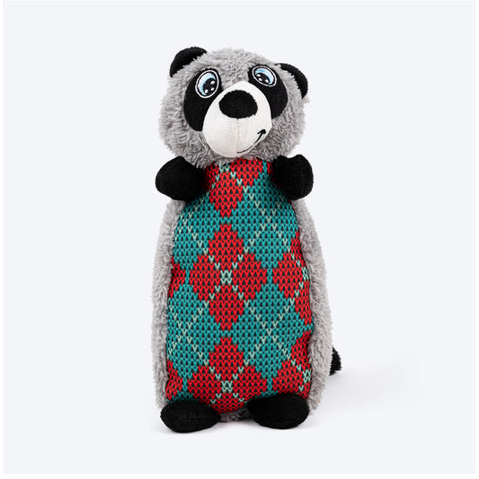 HUFT Raccoon Plush Toy For Dog - Grey