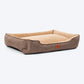 HUFT Furry Paradise Lounger Dog Bed - Brown