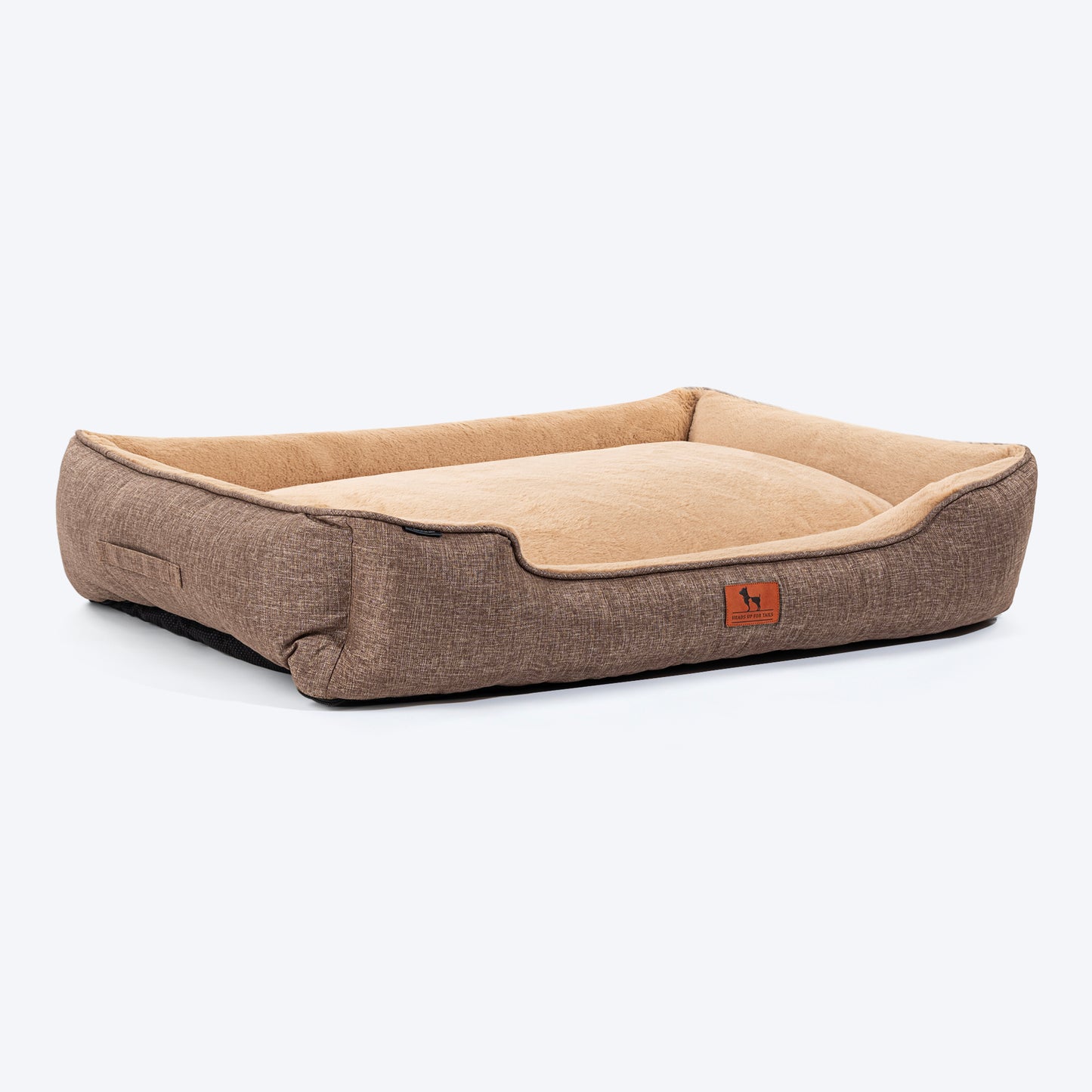 HUFT Furry Paradise Lounger Dog Bed - Brown