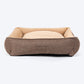 HUFT Furry Paradise Lounger Dog Bed - Brown