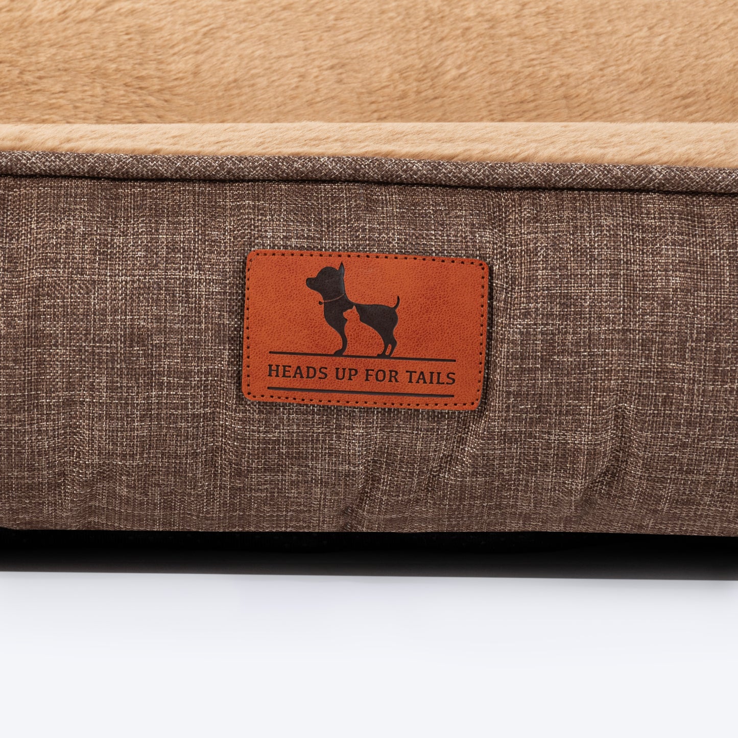 HUFT Furry Paradise Lounger Dog Bed - Brown